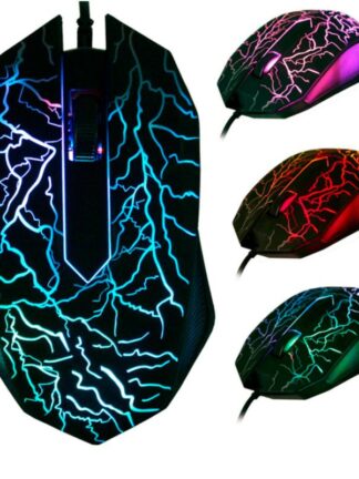 Купить New PC Gaming Mice Mouse Professional 7 Color Backlight 2700DPI Optical Wired Gamer 3 Buttons USB Luminous Rainbow Computer Accesory for Laptop Retail Wholesale