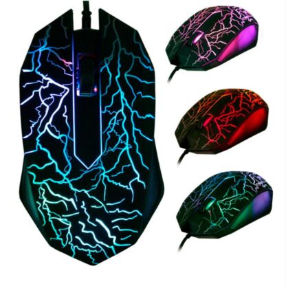 Купить New PC Gaming Mice Mouse Professional 7 Color Backlight 2700DPI Optical Wired Gamer 3 Buttons USB Luminous Rainbow Computer Accesory for Laptop Retail Wholesale