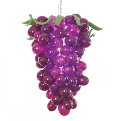 Купить Lamps European Hand Blown-Glass Chandeliers Light Arabic Grape Shape Purple Stained Glass Chandelier Lamp