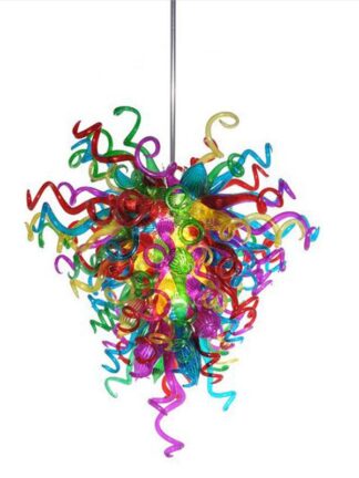 Купить Tiffany Lamps LED Ceiling Lights Fan Home Decorative Edison Bulbs Murano Colored Glass Chian Chandelier Light