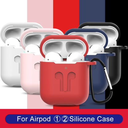 Купить Hot Sales Airpod Protective Airpods Cover Bluetooth Wireless Earphone Silicone Case Waterproof Anti-drop Strap Accessories