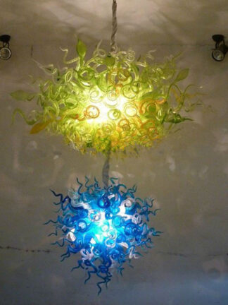 Купить Lamps Good Quantity Creative Living Room Light Modern Restaurant Art Decorative Led Hanging Chandeliers Lamp Two Tiered Fan Lights