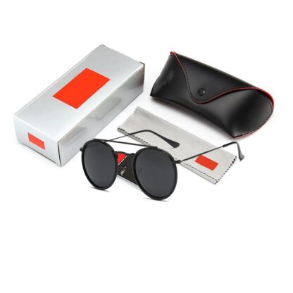 Купить Fashion 3647 Round sunglasses for Men Metal Style Sunglasses Classic Vintage Brand Design Sun Glasses Oculos De Sol with logo