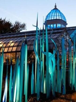 Купить Murano Floor Lamps Reeds for Garden Art Decoration Custom Made Hand Blown Glass Sculpture 90cm 120cm 150cm