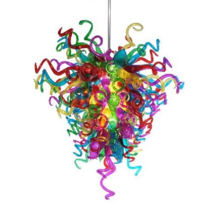 Купить Colorful Modern Pendant Lamps Handmade Blown Glass Chandeliers Hanging LED Chandelier Lighting for House Decoration