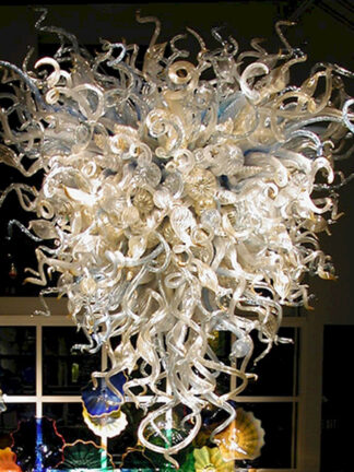 Купить Contemporary Beige Chandeliers Modern Murano Pendant Lamps Lustres LED Lights Hand Blown Glass Chandelier Hanging Lamp