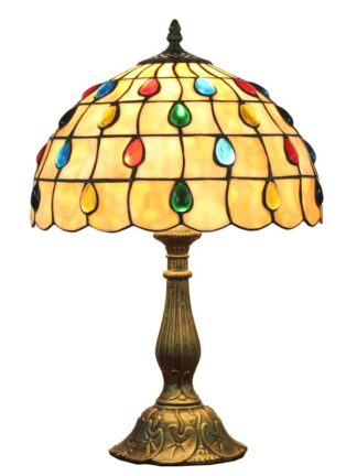 Купить Tiffany stained glass table lamps bar restaurant bead lamp living room lighting bedroom bedside European retro table lamp TF052