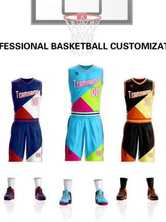 Купить Customized basketball suits mesh quick-drying breathable basketball training uniforms personalized design of your name number men and women