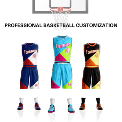 Купить Customized basketball suits mesh quick-drying breathable basketball training uniforms personalized design of your name number men and women