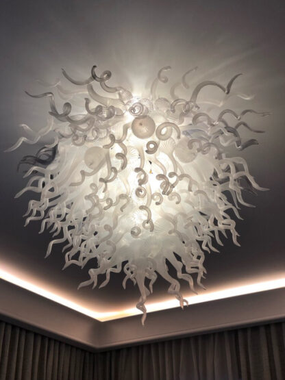 Купить Lights Custom Decorative Blown Murano Class Chandelier Light LED Flush Mount Hotel Restaurant Ceiling Lighting Decoration