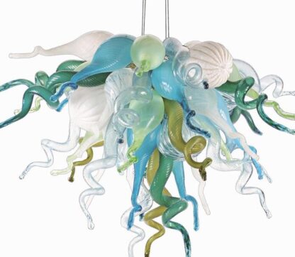 Купить Pendant Lamps Modern Art LED Chandeliers Pendant-Lamps Hand Blown Murano Glass Chandelier Light Fancy Color Urban Home Decor Small Size