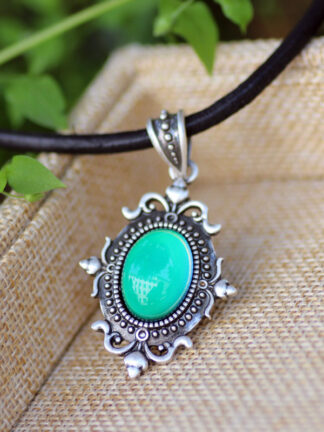 Купить New Fashion Women Gift Mood Pendant Necklace Color Change Leather Chain Necklaces for Sale