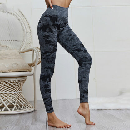 Купить Februaryfrost 2020 Women Elastic High Waist Camouflage Seamless Leggings Sport Fitness Workout Gym Leggings Yoga Pants