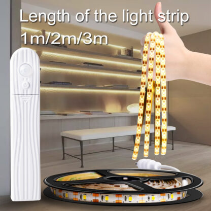 Купить 5M USB Tira led Stripe Light Waterproof Flexible Lamp Tape Motion Sensor Kitchen Closet Cabinet Stair Night Light Led Lamp Strip LED012