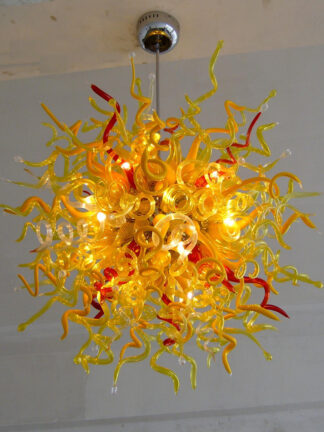 Купить Lights AC 110v/120v Art Ceiling Lighting Wholesale Modern Hand Blown Crystal Chinese Chandelier With LED Bulbs