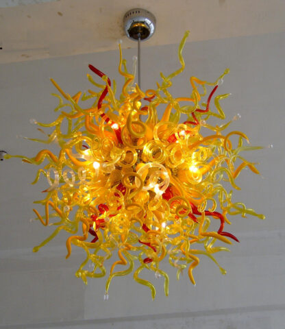 Купить Lights AC 110v/120v Art Ceiling Lighting Wholesale Modern Hand Blown Crystal Chinese Chandelier With LED Bulbs