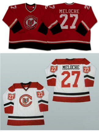 Купить Vintage Cleveland Barons Jersey 27 Gilles Meloche White Red 100% Stitching Custom Hockey Jerseys