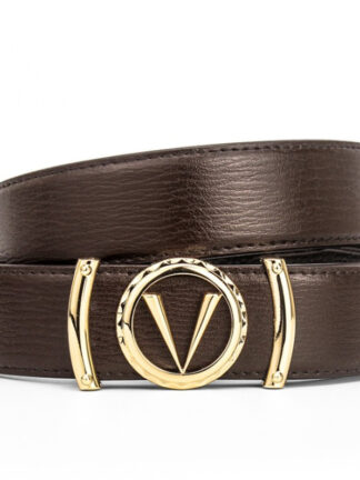 Купить Cowhide Business Letters V Designer Belt Gold Stylish Belt Casual Man Smooth Buckle Belts Width 34mm High Quality 4 Colors Optional