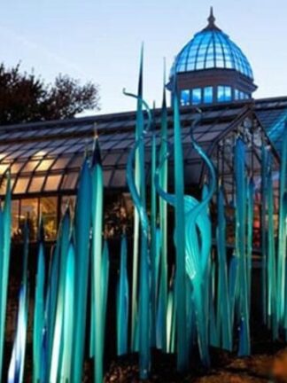Купить Murano Lamps Reeds for Garden Art Decoration Custom Made Hand Blown Glass Sculpture 90cm 120cm 150cm