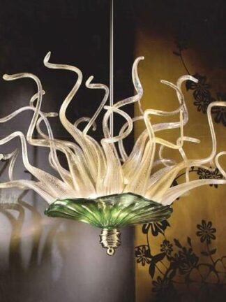 Купить Flower Art Pendant Lamps for Living Room Dining Hand Blown Murano Glass LED Modern Chandelier