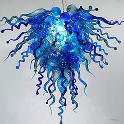 Купить Modern Led Chandeliers Home Decorative Lightings Blue Lamps Pendant Lighting Italian Hand Blown Murano Glass Chandelier