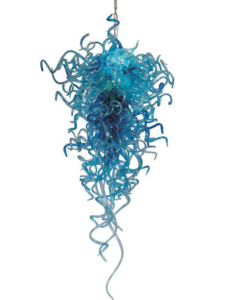 Купить Blue Murano Hand Blown Lamps Chandeliers Large Fancy Lights Home Glass Led Crystal Chandelier