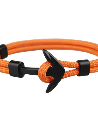 Купить Popular Design Handmade Mens and Womens Paracord Anchor Link Bracelet Multi Colors Woven Bracelets for Wholesale 3 PCS