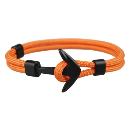 Купить Popular Design Handmade Mens and Womens Paracord Anchor Link Bracelet Multi Colors Woven Bracelets for Wholesale 3 PCS