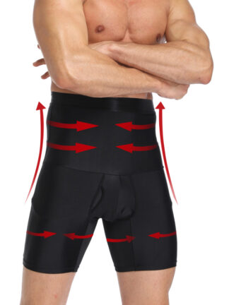 Купить Januarysnow Mens Body Shaper Compression Shorts Waist Trainer Tummy Control Slimming Shapewear Modeling Girdle Anti Chafing Boxer Underwear