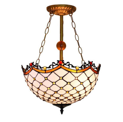 Купить Ceiling Lamp classic painted mesh glass chandelier Retro European Style carved fairytale round bedroom lamp living room lamps TF21