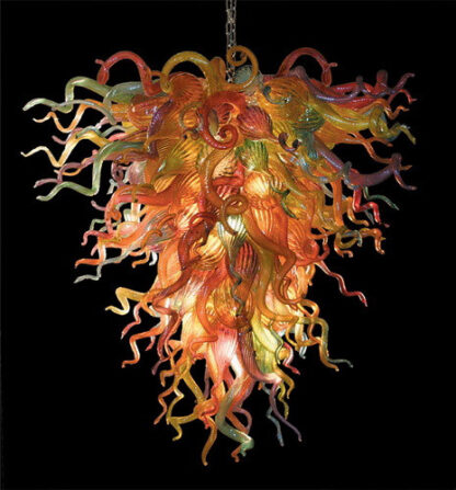 Купить Italian 100% Hand Blown Glass Chandelier Lighting Colors Living Room Crystal Chandeliers LED Light Source Chandelier Light Fixtures