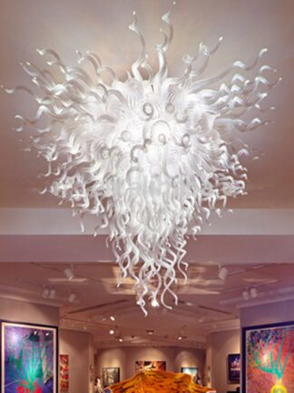 Купить Lamps 2 Years Warranty Hand Blown Glass Chandeliers Lights Modern Art Decoration LED Flush Mount Ceiling Lighting on Sale