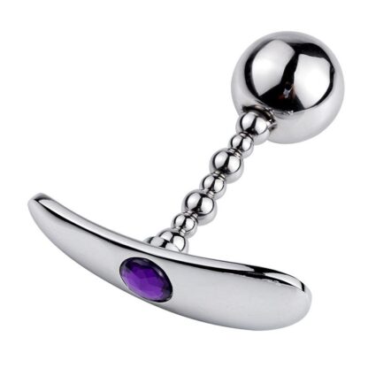 Купить new arrivals metal anchor style base jeweled anal butt plug sex toys steel anal beads dilator expander anus masturbator adult products