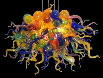 Купить Modern Brillian Multi Color Handmade Blown Chandelier Light Decorative Hanging Crystal Art Colored Murano Glass Chandeliers