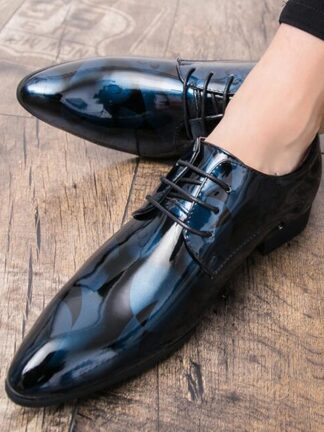 Купить New Men Dress Shoes Formal Wedding Genuine Leather Shoes Retro Brogue Business Office Men's Flats Oxfords For Men Size 37-48