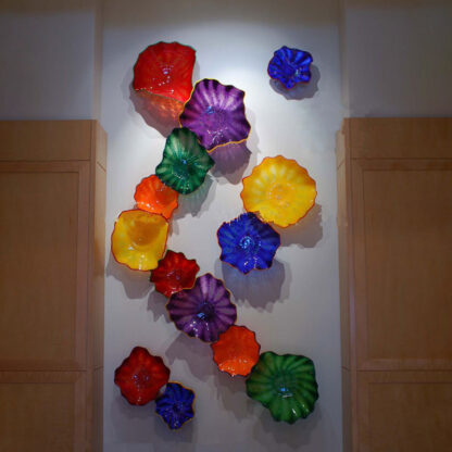 Купить Handmade Blown Lamps American Style Customized Murano Flower Sconce Art Design Wall Decor