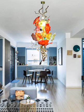 Купить Modern Chandeliers Lamps Decoration Lustre Pendant-Lights for Living Dining Room Stairs Crystal Pendant Lamp Dandelion Led Art Decorative Personality