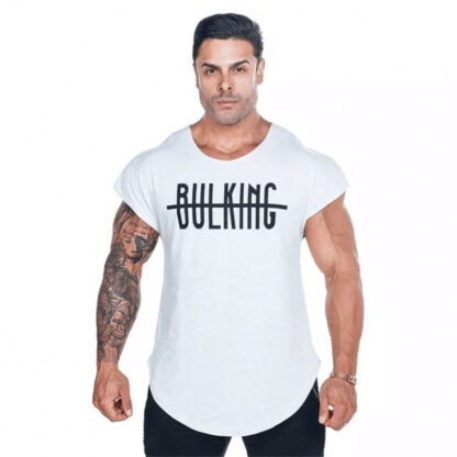 Купить Januarysnow Mens Fitness T-shirt Gyms Bodybuilding Workout Skinny Short sleeve Cotton t shirt Summer Male Casual Tee Tops Clothing