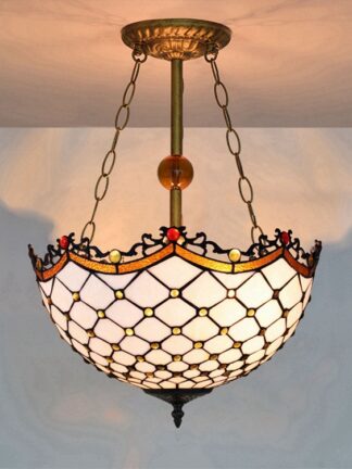 Купить Retro European Style Ceiling Lamp classic painted mesh glass chandelier carved fairytale round bedroom lamp living room lamps