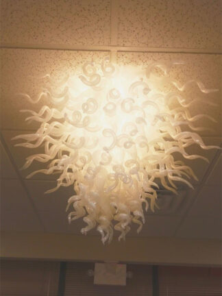 Купить Lamps Quality Modern Lights LED Crystal Chandelier for High Office Art Decoration Hand Blown Glass Ceiling Light