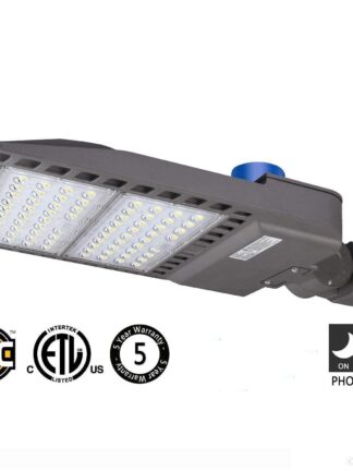 Купить Super Bright Dusk to Dawn LED Shoebox Parking Lot Lights 100W 150W 200W IP66 Waterproof Outdoor Street Pole Light with UL & DLC Listed