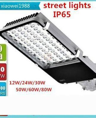 Купить Street Light 12w 24w 30w 50W 80w 100w AC 85-265V LED Waterproof IP65 Garden Road Stadium LED Lamps street lights floodlights