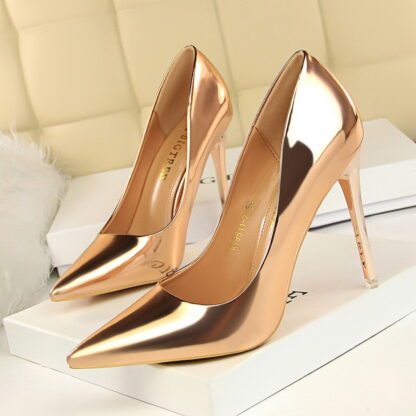 Купить size 34 to 43 bridesmaid wedding shoes designer pumps shining sequins high heels fashion luxury designer women shoes L15565