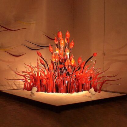 Купить Zhongshan Factory Special Murano Lamps Garden Sculptures Floor Lamp Art Decor Hand Blown Glass Sculpture for Hotel Project
