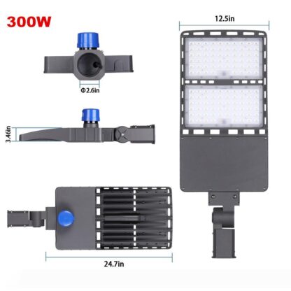 Купить SOMLIGHT 150W 300W DLC ETL IP65 Street Parking Lot Lights