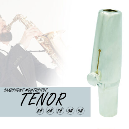 Купить NAOMI Professional Metal Tenor Saxophone Mouthpiece Advanced Sax Mouth Pieces Silver Plated Size 5 6 7 8 9