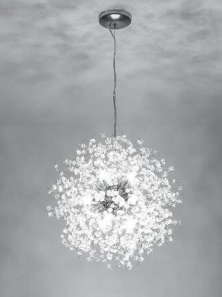 Купить Dandelion Chandelier Crystal Beads Pendant Lamps Lighting LED Hanging Round Modern 8 9 12 16 lights for Dining Living Room