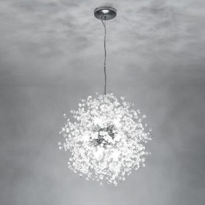 Купить Dandelion Chandelier Crystal Beads Pendant Lamps Lighting LED Hanging Round Modern 8 9 12 16 lights for Dining Living Room