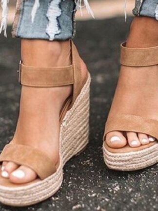 Купить 2021 Wedges Shoes Platform Sandals High-Heels Femme Women Summer