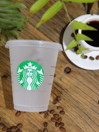 Купить Quality Starbucks 16 oz /473ml plastic cups reusable transparent flat cup with column lid sippie cup Bardian 10pcs 1